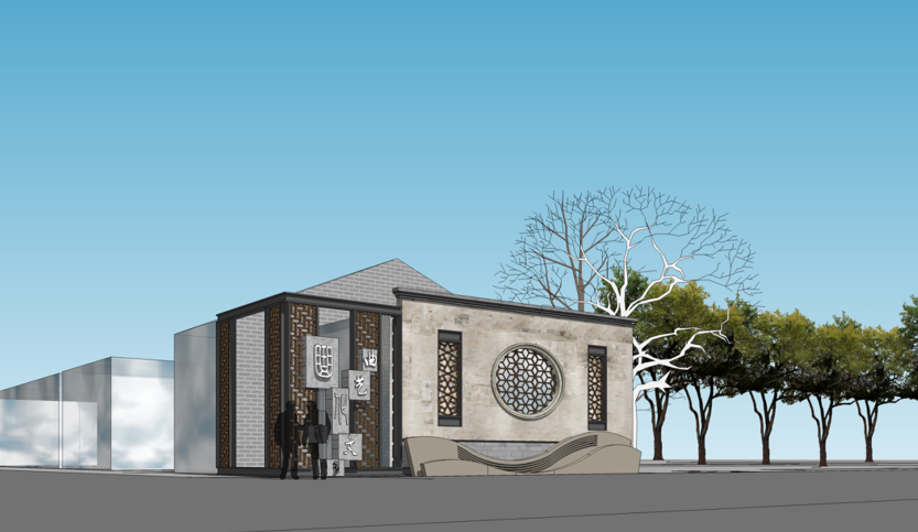 無錫某十字交叉路口街面改造設(shè)計